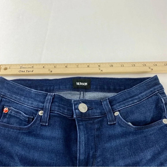 Hudson Womens 27 Krista Super Skinny Medium Rise Dark Wash Jeans - Picture 7 of 11